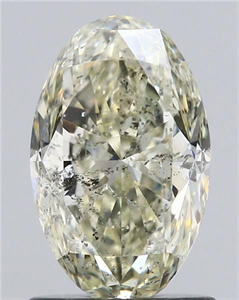 Picture of Natural Diamond 1.20 Carats, Oval with  Cut, K Color, SI2 Clarity and Certified by IGI