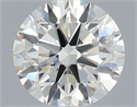 Natural Diamond 0.50 Carats, Round with Excellent Cut, H Color, SI1 Clarity and Certified by IGI