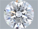 Lab Grown Diamond 1.36 Carats, Round with Excellent Cut, D Color, VVS2 Clarity and Certified by IGI