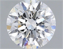 Del inventario de diamantes de laboratorio, 1.28 quilates, Redondo , Color D, claridad VVS2 y certificado IGI