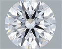 Del inventario de diamantes de laboratorio, 0.72 quilates, Redondo , Color D, claridad VVS2 y certificado IGI