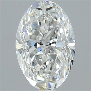 Picture of Natural Diamond 2.30 Carats, Oval with  Cut, H Color, SI1 Clarity and Certified by GIA