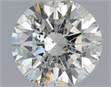 Natural Diamond 0.41 Carats, Round with Excellent Cut, L Color, SI2 Clarity and Certified by IGI