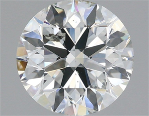 Picture of Natural Diamond 2.00 Carats, Round with Excellent Cut, G Color, SI2 Clarity and Certified by IGI
