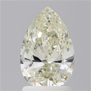 Picture of Natural Diamond 1.53 Carats, Pear with  Cut, L Color, SI1 Clarity and Certified by GIA
