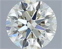 Natural Diamond 0.40 Carats, Round with Excellent Cut, L Color, VS1 Clarity and Certified by IGI
