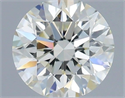 Natural Diamond 0.43 Carats, Round with Excellent Cut, L Color, IF Clarity and Certified by IGI