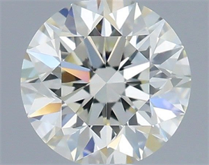 Picture of Natural Diamond 0.43 Carats, Round with Excellent Cut, L Color, IF Clarity and Certified by IGI