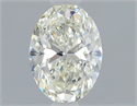 Natural Diamond 0.60 Carats, Oval with  Cut, J Color, SI1 Clarity and Certified by GIA