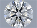Natural Diamond 0.47 Carats, Round with Excellent Cut, H Color, SI1 Clarity and Certified by IGI