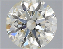 Natural Diamond 0.71 Carats, Round with Excellent Cut, K Color, SI2 Clarity and Certified by IGI