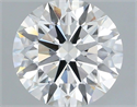 Lab Grown Diamond 1.56 Carats, Round with Ideal Cut, G Color, VVS2 Clarity and Certified by IGI