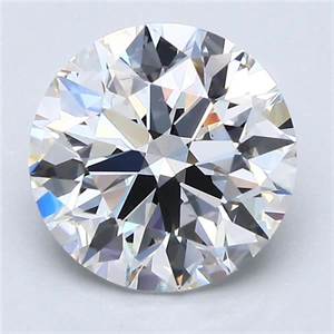 Foto Diamante Natural 2.88 quilates, Redondo , Color F, claridad VS2 y certificado GIA de