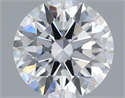 Lab Grown Diamond 0.89 Carats, Round with Ideal Cut, E Color, VS1 Clarity and Certified by IGI
