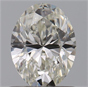 Natural Diamond 0.80 Carats, Oval with  Cut, I Color, VVS1 Clarity and Certified by GIA