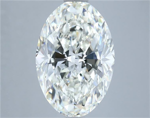 Foto Diamante Natural 4.01 quilates, Ovalado , Color H, claridad VVS1 y certificado IGI de