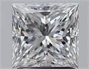 Natural Diamond 1.51 Carats, Princess with  Cut, E Color, VS1 Clarity and Certified by GIA