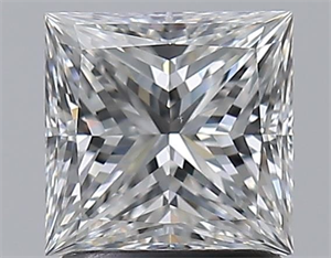 Picture of Natural Diamond 1.51 Carats, Princess with  Cut, E Color, VS1 Clarity and Certified by GIA