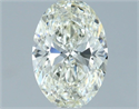 Natural Diamond 1.08 Carats, Oval with  Cut, J Color, VS1 Clarity and Certified by IGI