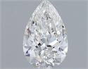 Diamante Natural 0.50 quilates, De pera , Color F, claridad VVS2 y certificado IGI