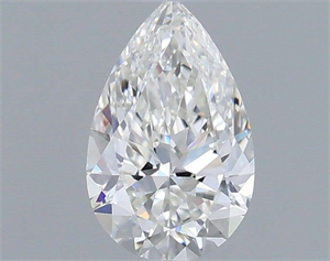 Foto Diamante Natural 0.50 quilates, De pera , Color F, claridad VVS2 y certificado IGI de