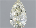 Natural Diamond 0.70 Carats, Pear with  Cut, J Color, VS1 Clarity and Certified by IGI