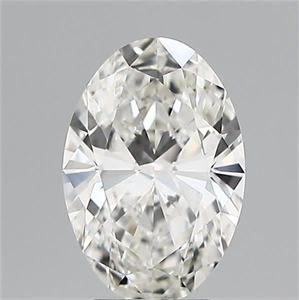 Foto Diamante Natural 3.06 quilates, Ovalado , Color H, claridad VVS2 y certificado IGI de