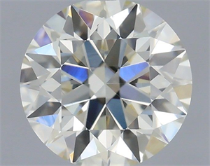 Picture of Natural Diamond 0.46 Carats, Round with Excellent Cut, I Color, VVS2 Clarity and Certified by IGI