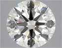 Natural Diamond 3.51 Carats, Round with Excellent Cut, L Color, IF Clarity and Certified by IGI