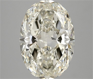 Picture of Natural Diamond 3.16 Carats, Oval with  Cut, L Color, VVS1 Clarity and Certified by GIA