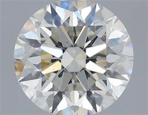 Picture of Natural Diamond 0.44 Carats, Round with Excellent Cut, H Color, VS1 Clarity and Certified by IGI