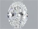Natural Diamond 0.40 Carats, Oval with  Cut, F Color, IF Clarity and Certified by GIA