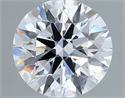 Lab Grown Diamond 1.07 Carats, Round with Excellent Cut, D Color, VS1 Clarity and Certified by IGI