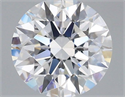 Lab Grown Diamond 1.02 Carats, Round with Ideal Cut, D Color, VS1 Clarity and Certified by IGI