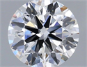 Lab Grown Diamond 1.02 Carats, Round with Ideal Cut, D Color, VS1 Clarity and Certified by IGI