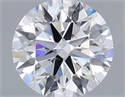 Lab Grown Diamond 1.02 Carats, Round with Ideal Cut, D Color, VS1 Clarity and Certified by IGI