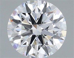 Picture of Lab Grown Diamond 1.02 Carats, Round with Ideal Cut, D Color, VS1 Clarity and Certified by IGI