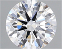 Lab Grown Diamond 1.07 Carats, Round with Ideal Cut, D Color, VS1 Clarity and Certified by IGI
