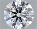 Lab Grown Diamond 1.03 Carats, Round with Ideal Cut, D Color, VS1 Clarity and Certified by IGI