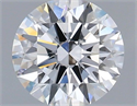 Lab Grown Diamond 1.02 Carats, Round with Ideal Cut, D Color, VS1 Clarity and Certified by IGI