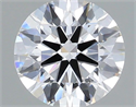 Lab Grown Diamond 1.03 Carats, Round with Ideal Cut, D Color, VS1 Clarity and Certified by IGI