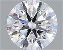 Lab Grown Diamond 1.03 Carats, Round with Excellent Cut, D Color, VS1 Clarity and Certified by IGI