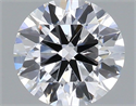 Lab Grown Diamond 1.03 Carats, Round with Ideal Cut, D Color, VS1 Clarity and Certified by IGI