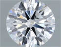 Lab Grown Diamond 1.07 Carats, Round with Ideal Cut, D Color, VS1 Clarity and Certified by IGI