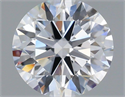 Lab Grown Diamond 1.07 Carats, Round with Ideal Cut, D Color, VS1 Clarity and Certified by IGI