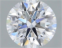 Lab Grown Diamond 1.07 Carats, Round with Excellent Cut, D Color, VS1 Clarity and Certified by IGI