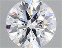 Lab Grown Diamond 1.07 Carats, Round with Ideal Cut, D Color, VS1 Clarity and Certified by IGI
