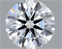 Lab Grown Diamond 1.07 Carats, Round with Ideal Cut, D Color, VS1 Clarity and Certified by IGI