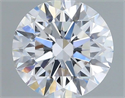 Lab Grown Diamond 1.07 Carats, Round with Ideal Cut, D Color, VS1 Clarity and Certified by IGI