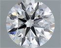 Lab Grown Diamond 1.07 Carats, Round with Excellent Cut, D Color, VS1 Clarity and Certified by IGI